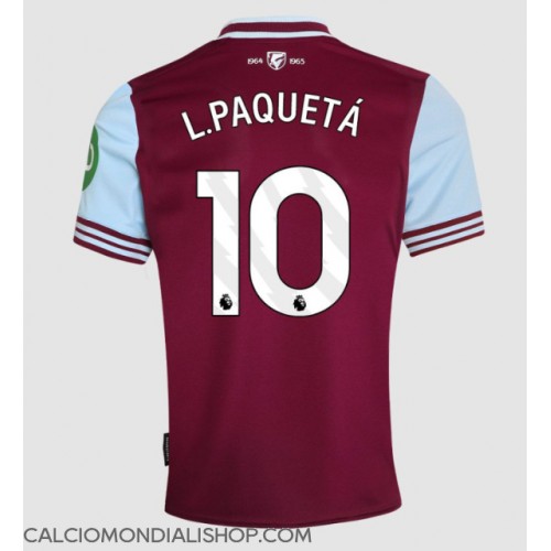 Maglie da calcio West Ham United Lucas Paqueta #10 Prima Maglia 2024-25 Manica Corta